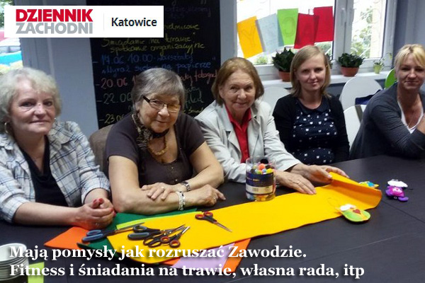 Materiał prasowy: Dziennik Zachodni - fitness i śniadania na trawie w Zawodziu