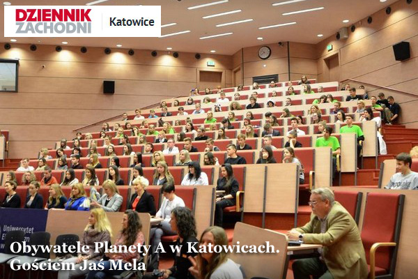 Materiał prasowy: Dziennik Zachodni - Obywatele Planety A z Jasiem Melą