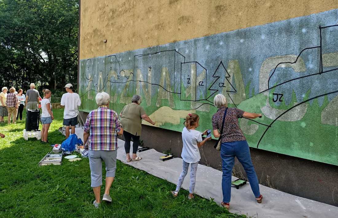 Mural Lubię Zawodzie